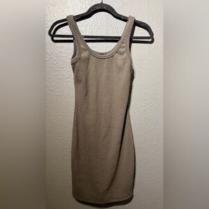 Elegant Sleeveless gray Dress